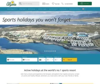 Clublasanta.com(Active Holiday & Sports Resort on Lanzarote) Screenshot