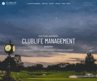 Clublifemanagement.com(Clublife) Screenshot