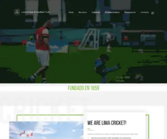 Clublimacricket.com(Lima Cricket & Football Club) Screenshot