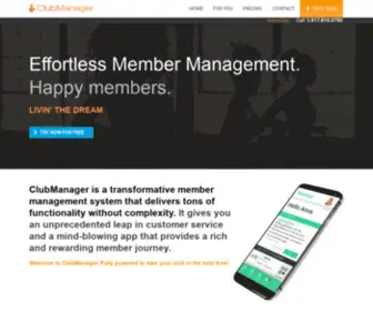 Clubmanagercentral.com(Clubmanager) Screenshot