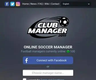 Clubmanagergame.com(Club Manager) Screenshot