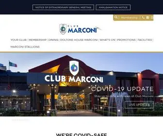 Clubmarconi.com.au(Club Marconi) Screenshot