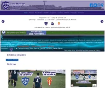 Clubmarinodeluanco.com(Club Marino de Luanco) Screenshot