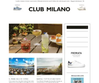 Clubmilano.net(Club Milano Magazine lifestyle free press) Screenshot