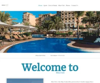Clubminadubai.com(Club Mina at Le Meridien Mina Seyahi) Screenshot
