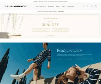 Clubmonaco.ca(Club Monaco: Designer Men’s & Women’s Clothing) Screenshot