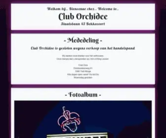 Cluborchidee.be(Club Orchidee) Screenshot