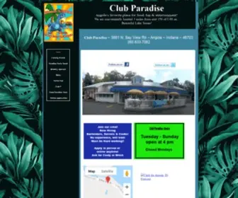 Clubparadiseangola.com(Club Paradise Angola Indiana) Screenshot