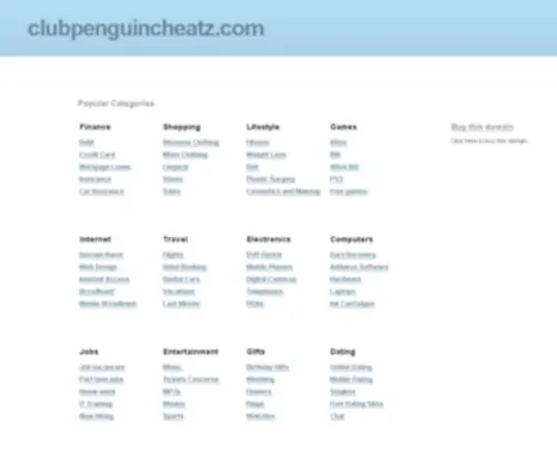Clubpenguincheatz.com(Club Penguin Cheat Codes) Screenshot
