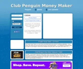 Clubpenguincoins.com(Club Penguin Money Maker 2015) Screenshot