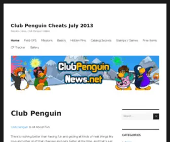 Clubpenguinnews.net(Club Penguin Cheats) Screenshot