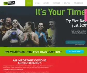 Clubphysical.co.nz(Gym Auckland) Screenshot