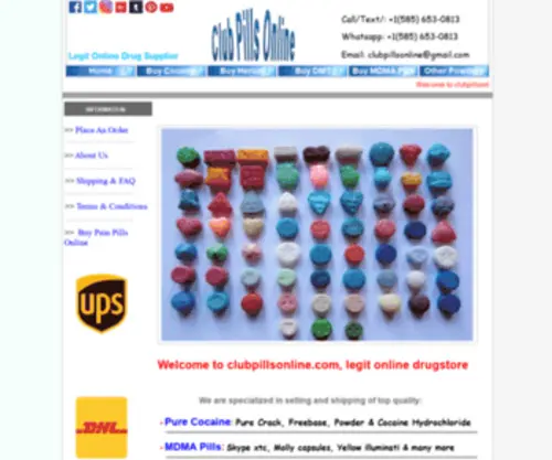 Clubpillsonline.com(Club pills online) Screenshot