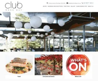 Clubrosebay.com.au(Club Rose Bay) Screenshot