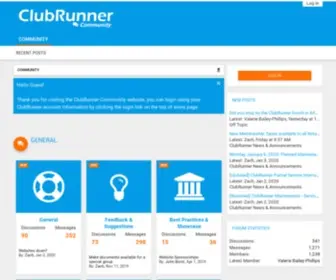 Clubrunnercommunity.com(ClubRunner Community) Screenshot