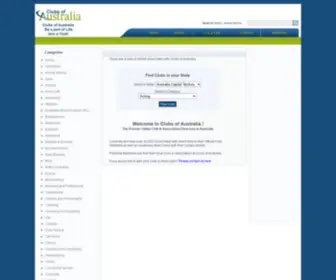 Clubsofaustralia.com.au(Clubs of Australia) Screenshot