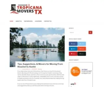 Clubtropicanahouston.com(Experienced Moving Company in Houston) Screenshot