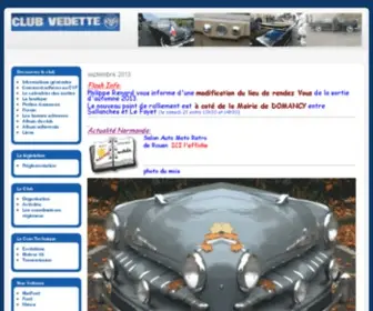 Clubvedettefrance.com(Page d'accueil site) Screenshot