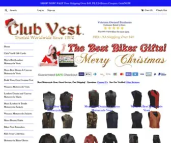 Clubvest.com(Club Vest Best Biker Motorcycle Vest Leather Jacket) Screenshot