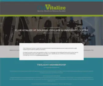 Clubvitalize.co.uk(Solihull Fitness Centre Club Vitalize) Screenshot