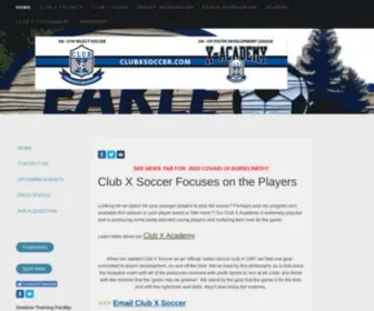 ClubXsoccer.com(Club X Soccer) Screenshot