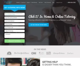 Clubztutoring.com(In-Home Tutoring and Online Tutoring) Screenshot