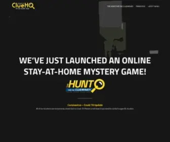 Cluehq.co.uk(Escape room games are 60 minute adventure scenerios in which you need to escape as a team. Clue HQ) Screenshot