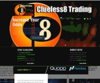 Clueless8.com(Trading Website) Screenshot