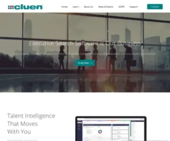 Cluen.com(Cluen Executive Recruitment Software) Screenshot