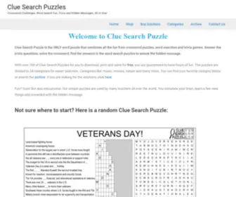 Cluesearchpuzzles.com(Crossword Challenges) Screenshot