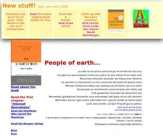 Cluetrain.com(The Cluetrain Manifesto) Screenshot