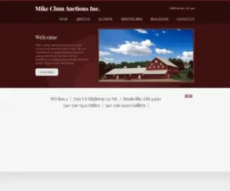 Clumauctions.com(Mike Clum Auctions Inc) Screenshot