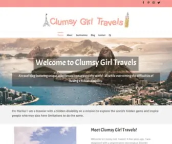 Clumsygirltravels.com(Clumsy Girl Travels) Screenshot