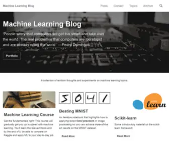 Clungu.com(Machine Learning Blog) Screenshot