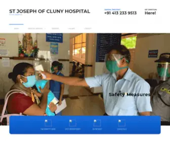 Clunyhospitalpondy.org(Cluny Hospital) Screenshot