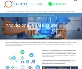 Clusterchico.eu(Cluster of Health) Screenshot