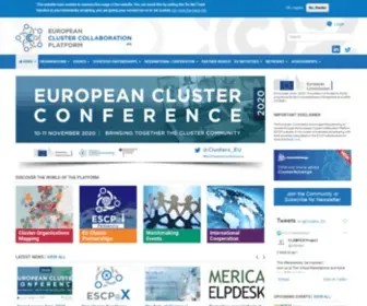 Clustercollaboration.eu(European Cluster Collaboration Platform) Screenshot