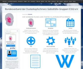 Clusterkopf.de(Clusterkopfschmerz e.V) Screenshot