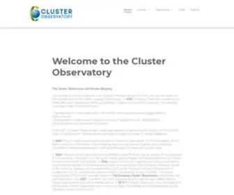 Clusterobservatory.eu(Clusterobservatory) Screenshot