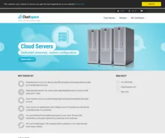 Clustspace.com(Web hosting and dedicated servers from Clustspace) Screenshot