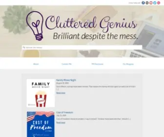 Clutteredgenius.com(Clutteredgenius) Screenshot