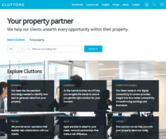 Cluttons.com(Property consultants) Screenshot