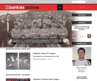 CLydebankfc.co.uk(The Bankies Archive (Clydebank)) Screenshot