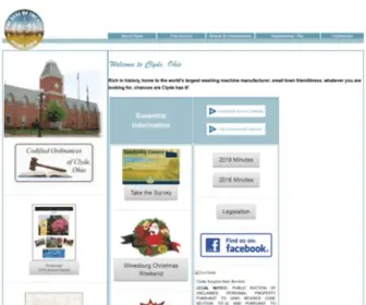 CLydeohio.org(City of Clyde) Screenshot