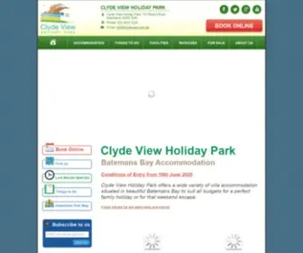 CLydeview.com.au(Batemans Bay Accommodation at Clyde View Holiday Park) Screenshot