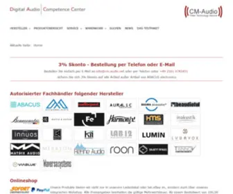 CM-Audio.net(Digital Audio Competence Center) Screenshot
