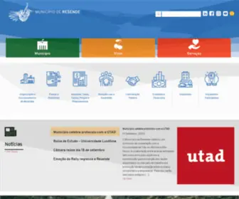 CM-Resende.pt(Municipio de Resende) Screenshot