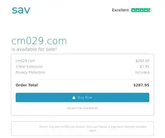 CM029.com(The premium domain name) Screenshot