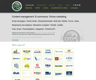 CM3CMS.com(Enterprise content management) Screenshot