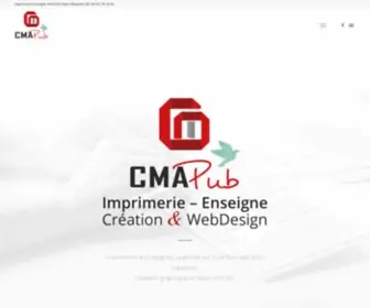 Cma-Pub.com(Imprimerie Publicité enseignes Web CMA) Screenshot